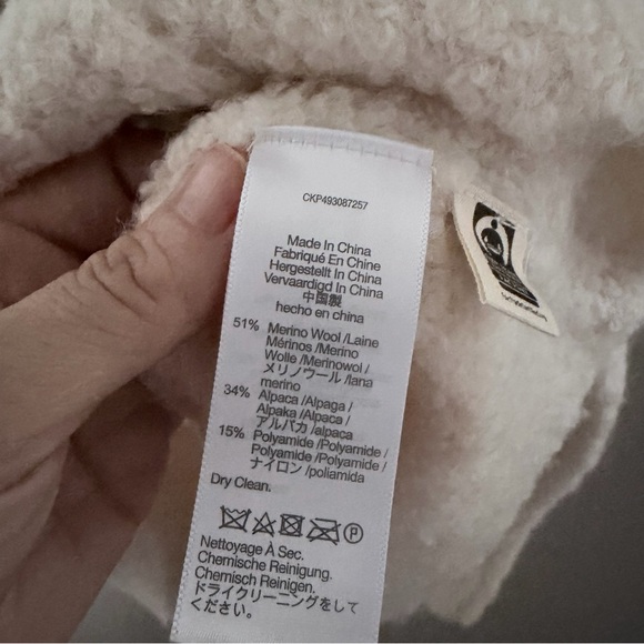 Madewell Jill Bouclé-Knit Sweater Jacket in Alabaster Ivory XS - Picture 6 of 9